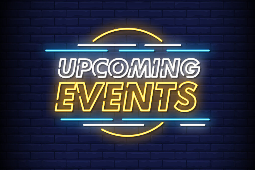 Upcoming events